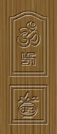 Premium Pooja Doors (AKS-306) | Pooja Wooden Door Designs