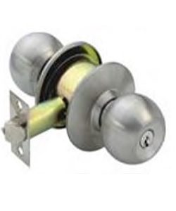 Tubular Door Locks for Entrance (DH127-ET) Knob +3 Keys | Dezinewud